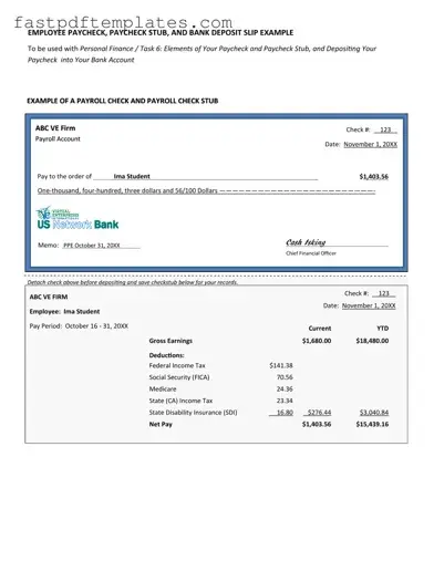 Blank Payroll Check Form