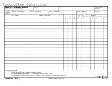 Blank Da Form