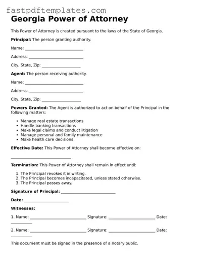 Attorney-Approved Georgia Power of Attorney Document