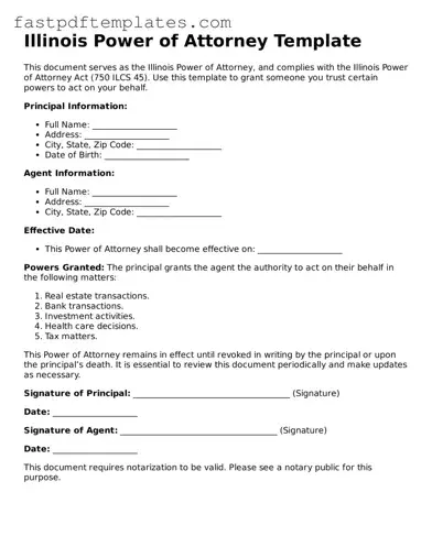 Attorney-Approved Illinois Power of Attorney Document