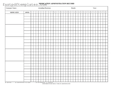 Blank Medication Administration Record Sheet Form